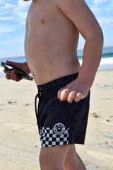 ACID WASH MIDNIGHT CHECK SWIMMIE