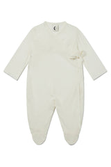 ORGANIC NEWBORN KIMONO | CREAM POINTELLE