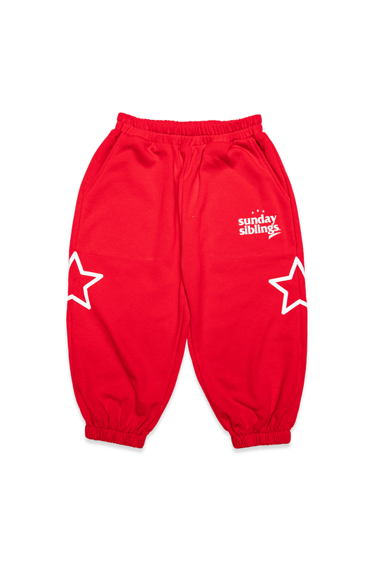 Siblings Set - Red Trackpants