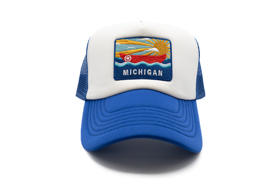 Michigan Postcard Trucker Hat