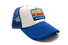 Michigan Postcard Trucker Hat