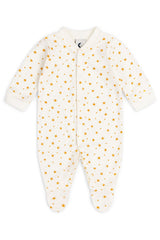 BABY SLEEPSUIT | CARAMEL STAR & DOT