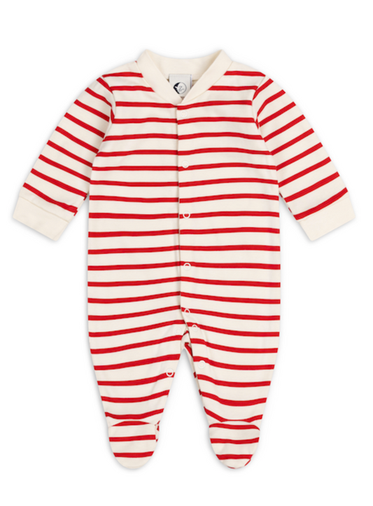BABY SLEEPSUIT | RED BRETON