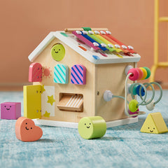 Rainbow Baby Walker & Activity Cube Developmental Playset