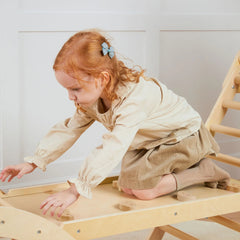 Tiny Land® Pikler Triangle 7-in-1 Montessori Climbing Set