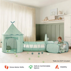 Tiny Land® Compact Adventure 3-in-1 Play Tunnel With no Balls