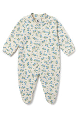 BABY SLEEPSUIT | TEA FLORAL BLUE