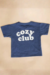 Cozy Crew Club Graphic Tee - Navy