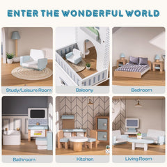 ROBUD Simple Nordic Doll House