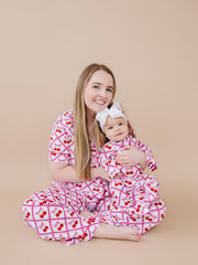 Bamboo Zip Romper | Cherry Bow