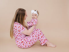 Bamboo Zip Romper | Cherry Bow
