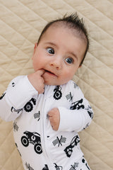 Bamboo Zip Romper | Monster Blaze