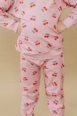 Jogger Set | Blush & Cherry