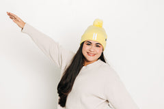 Letter Pom Pom Hat