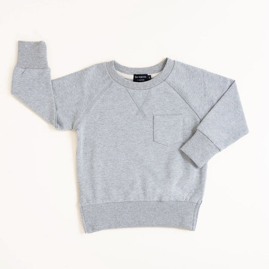ORGANIC COTTON CREWNECK - GRAY
