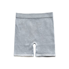 ACID WASH BIKER SHORTS - BONE