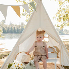 Tiny Land® Teepee Tent for Kids with Mat – Indoor Play Tent with Floor Mat