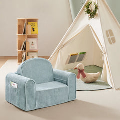 Tiny Land® Ultimate Reading Retreat: Premium Teepee & Corduroy Lounger