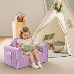 Tiny Land® Ultimate Reading Retreat: Premium Teepee & Corduroy Lounger