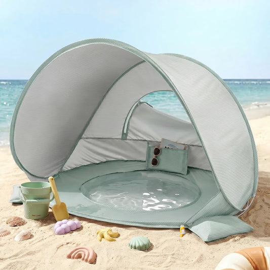 Tiny Land® 4-in-1 Tent: Beach Tent & Sand Toy Set