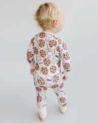 Bamboo Zip Romper | Milk & Cookies