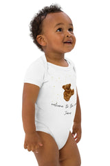 Welcome to the World (Personalised Name Bear Bodysuit)