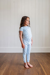 Short Sleeve PJ Set in Cloud Dot