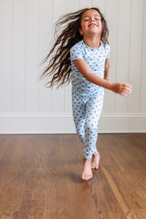 Short Sleeve PJ Set in Cloud Dot