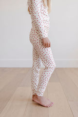PREORDER PJ Set in Cranberry Dot