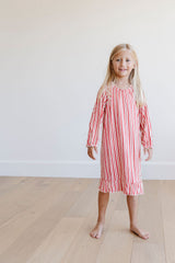PREORDER Wendy Dress in Holiday Stripe