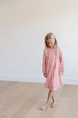 PREORDER Wendy Dress in Holiday Stripe