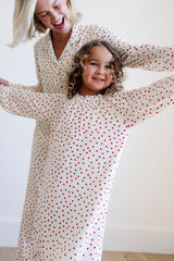 PREORDER Wendy Dress in Cranberry Dot