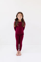 PJ Set in Burgundy