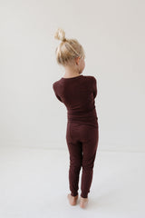 PJ Set in Chocolate