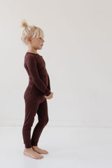 PJ Set in Chocolate