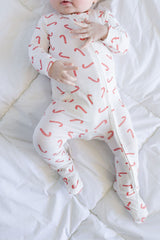 Baby Zip-Up in Candy Cane