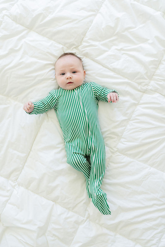 Baby Zip-Up in Alpine Stripe
