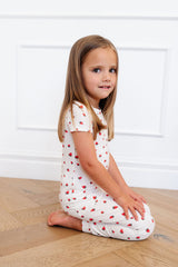 Short Sleeve PJ Set in Strawberries