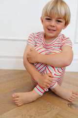 Short Sleeve PJ Set in Harbor Stripe