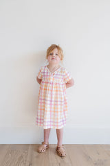 Crosstop Dress in Hopscotch