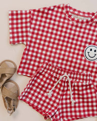 Shorts Set | Red Gingham