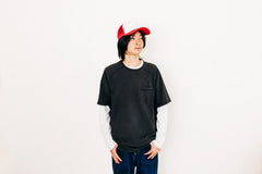Red & White Letter Trucker Hat
