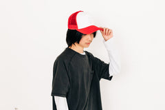Red & White Letter Trucker Hat