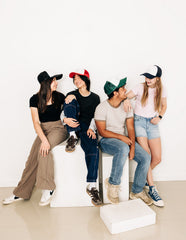 Navy & White Letter Trucker Hat