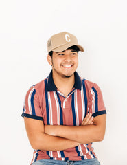 Khaki Letter Trucker Hat