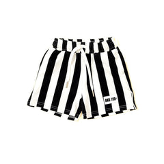 RIVIERA STRIPE SHORTS - BLACK