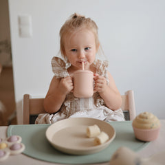 Silicone Training Cup + Straw
