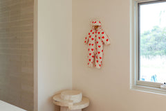 Freddie Bear Suit - Red Hearts