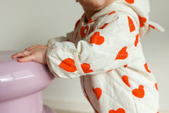 Freddie Bear Suit - Red Hearts