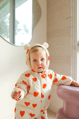 Freddie Bear Suit - Red Hearts